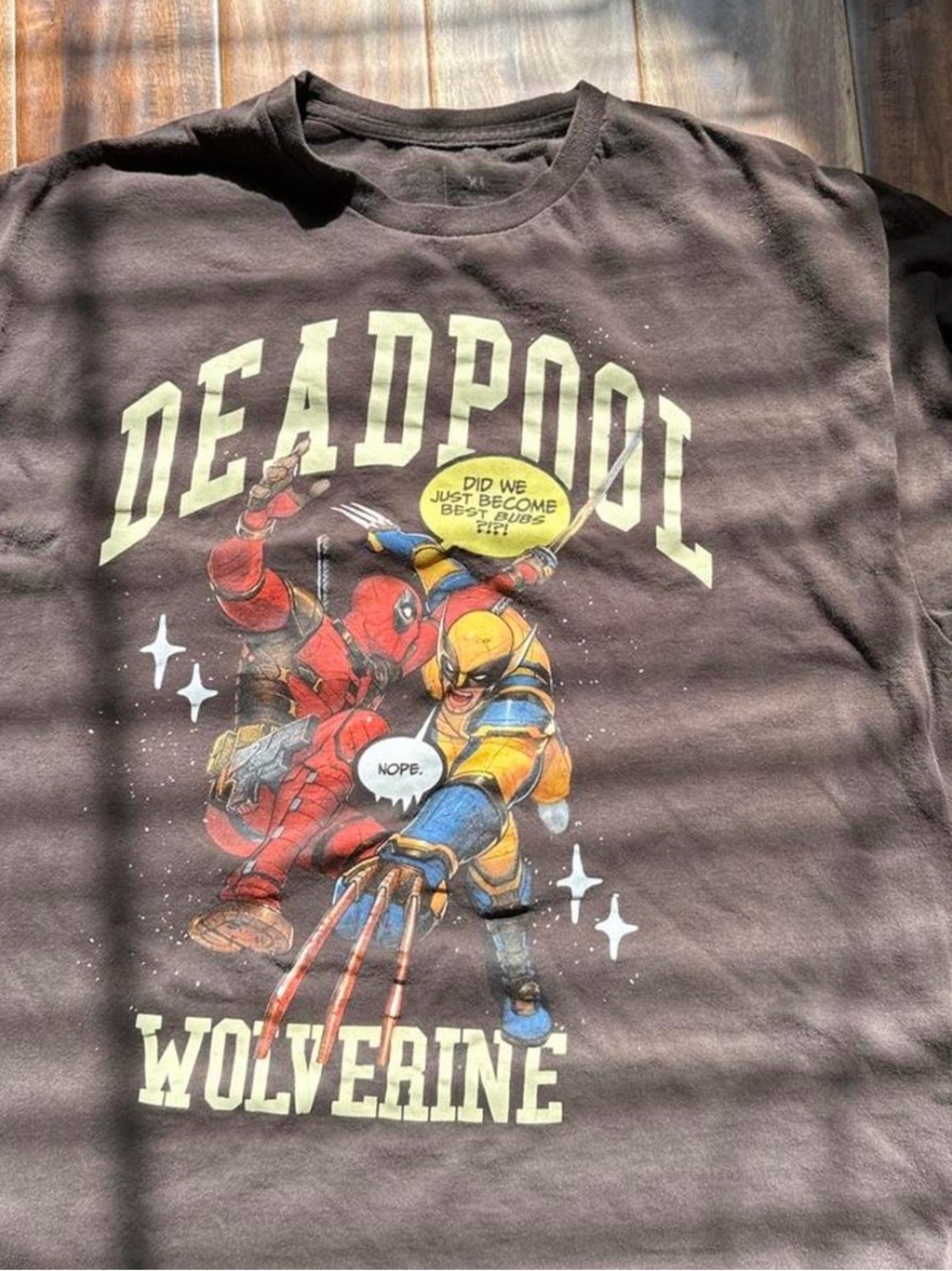 Source Unknown Black Deadpool x Wolverine Graphic Tee